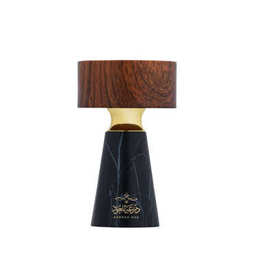 Black marble incense burner in a wooden case 14cm