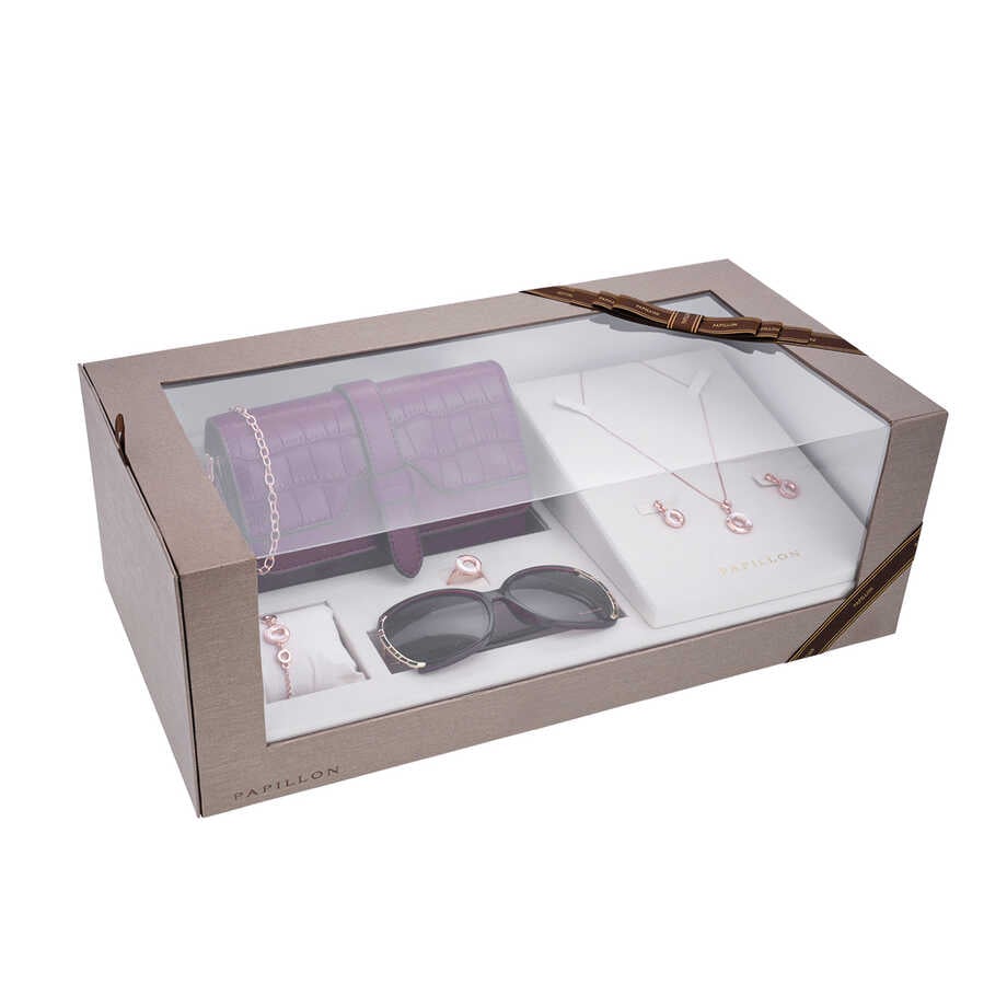 Papillon Accessories Gift Set Rose Gold 6 Pieces