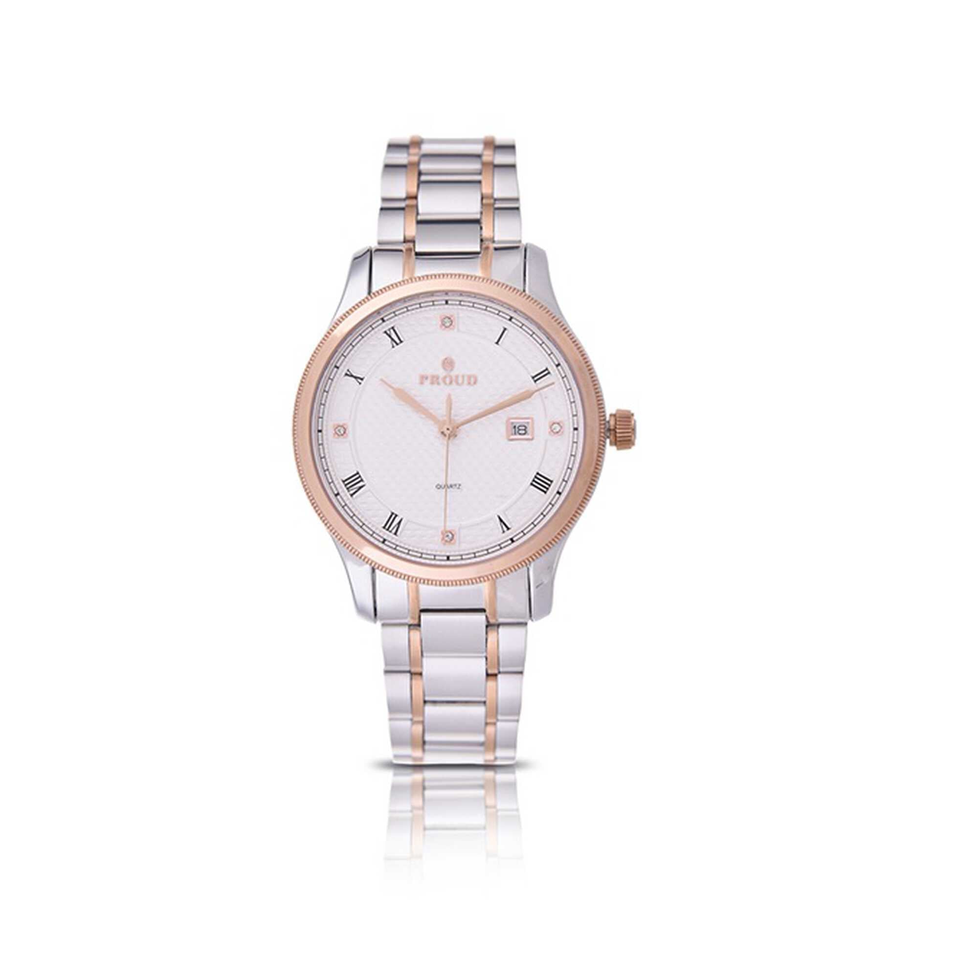 Proud steel silver and rose gold men&rsquo;s Watch YP15PR0192