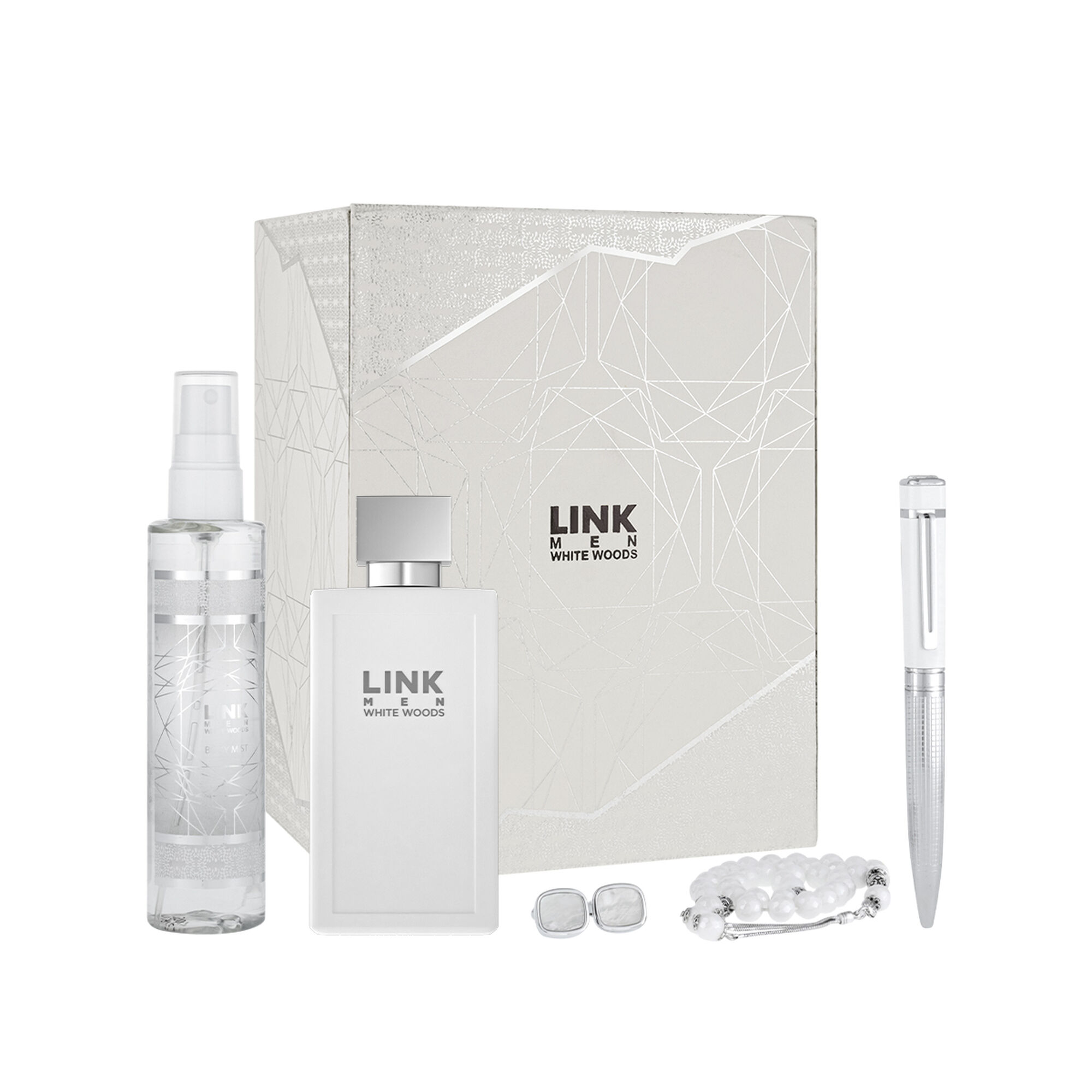 White Link Men's accessories gift set