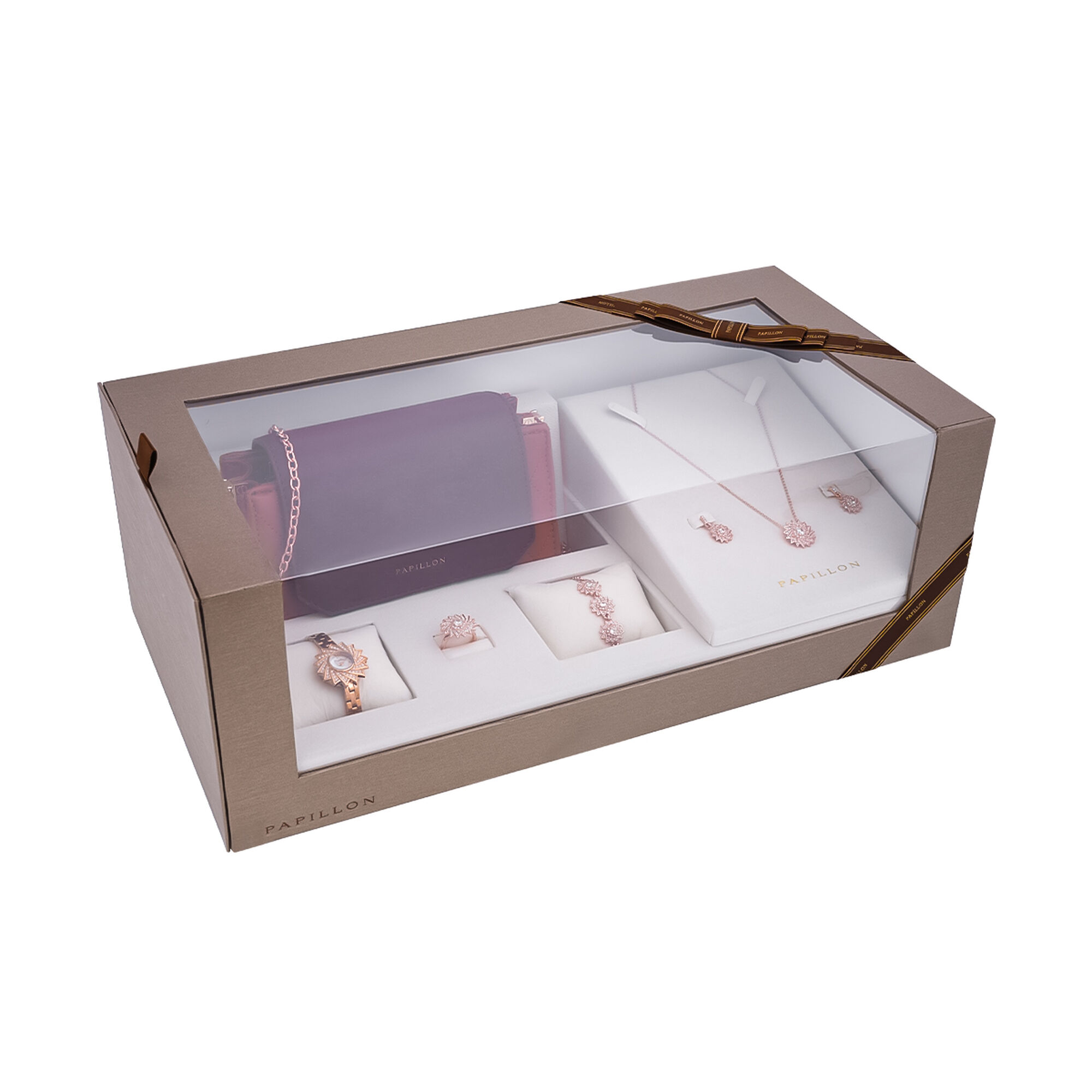 Papillon Accessories Gift Set Rose Gold 6 Pieces