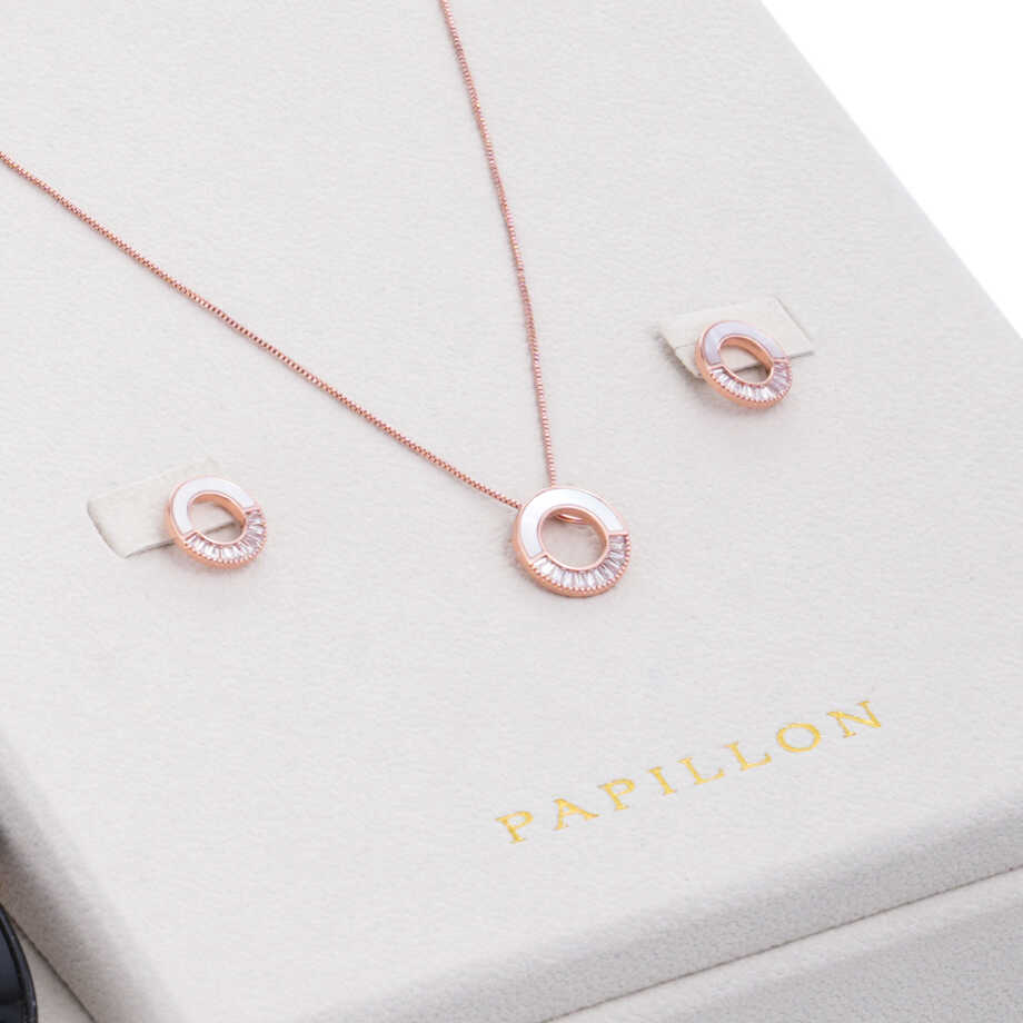 Papillon Accessories Gift Set Rose Gold 6 Pieces