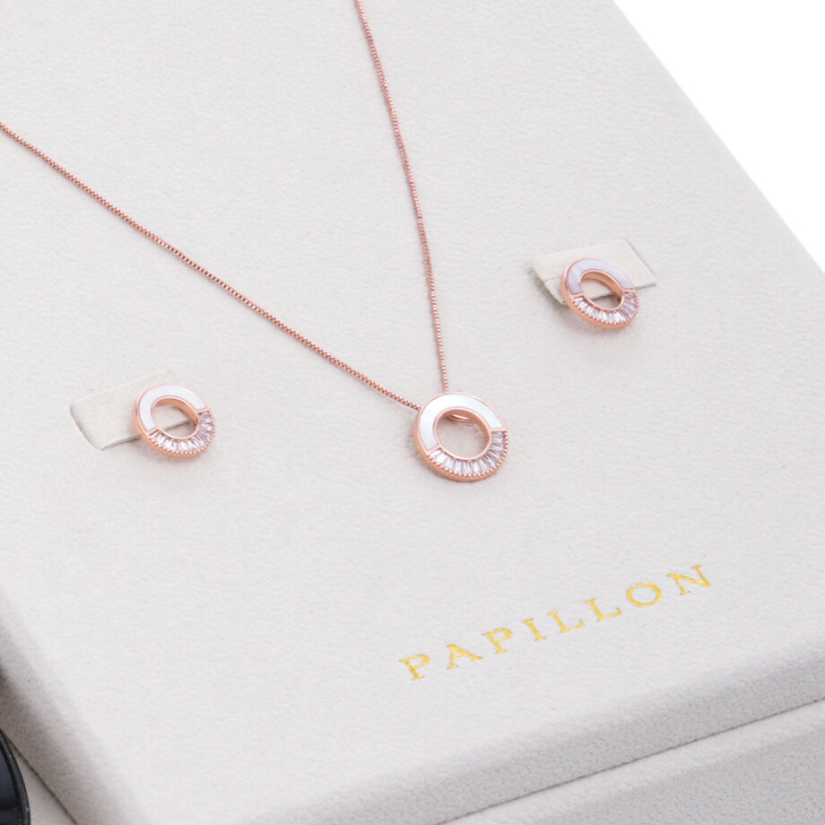 Papillon Accessories Gift Set Rose Gold 6 Pieces