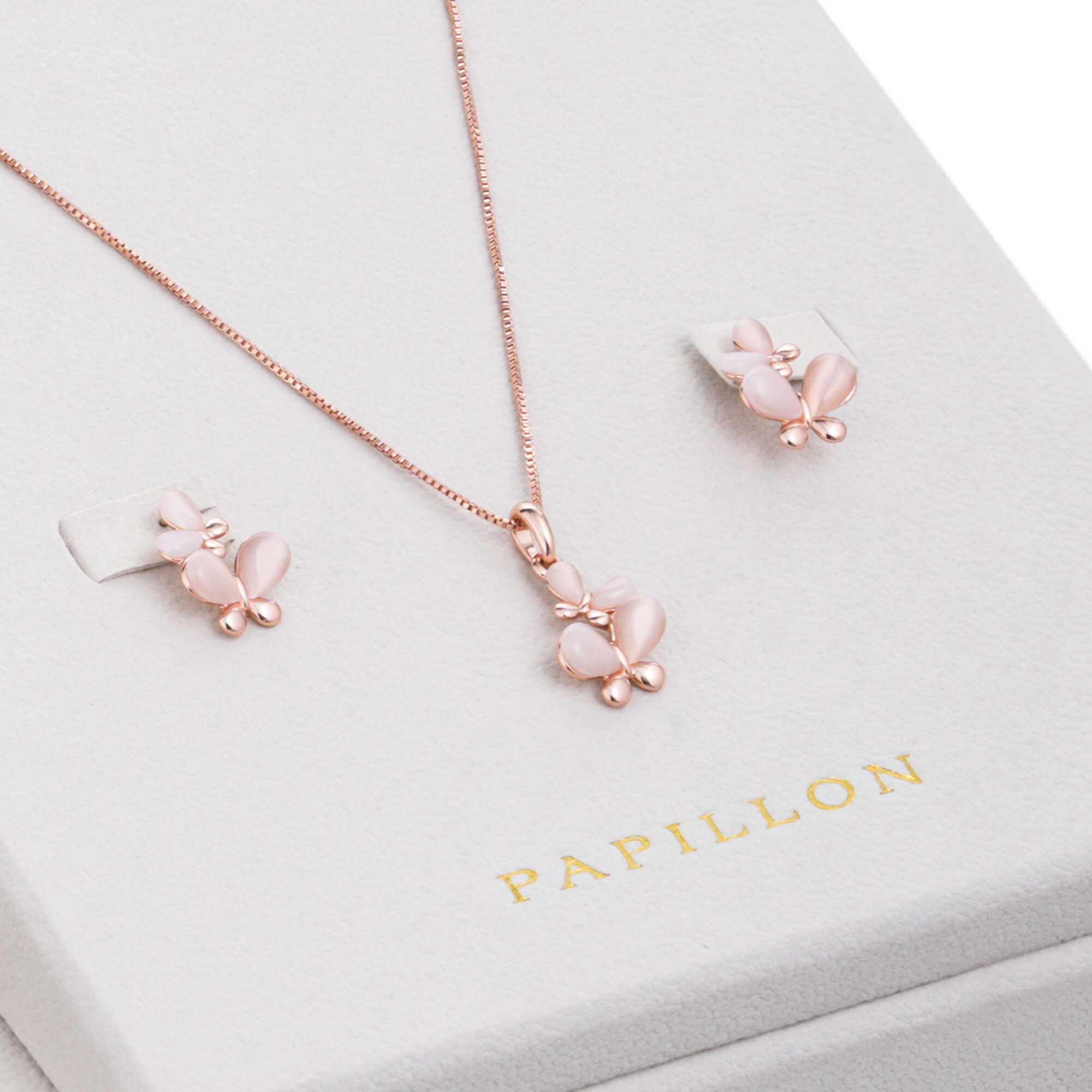 Papillon Accessories Gift Set Rose Gold 6 Pieces