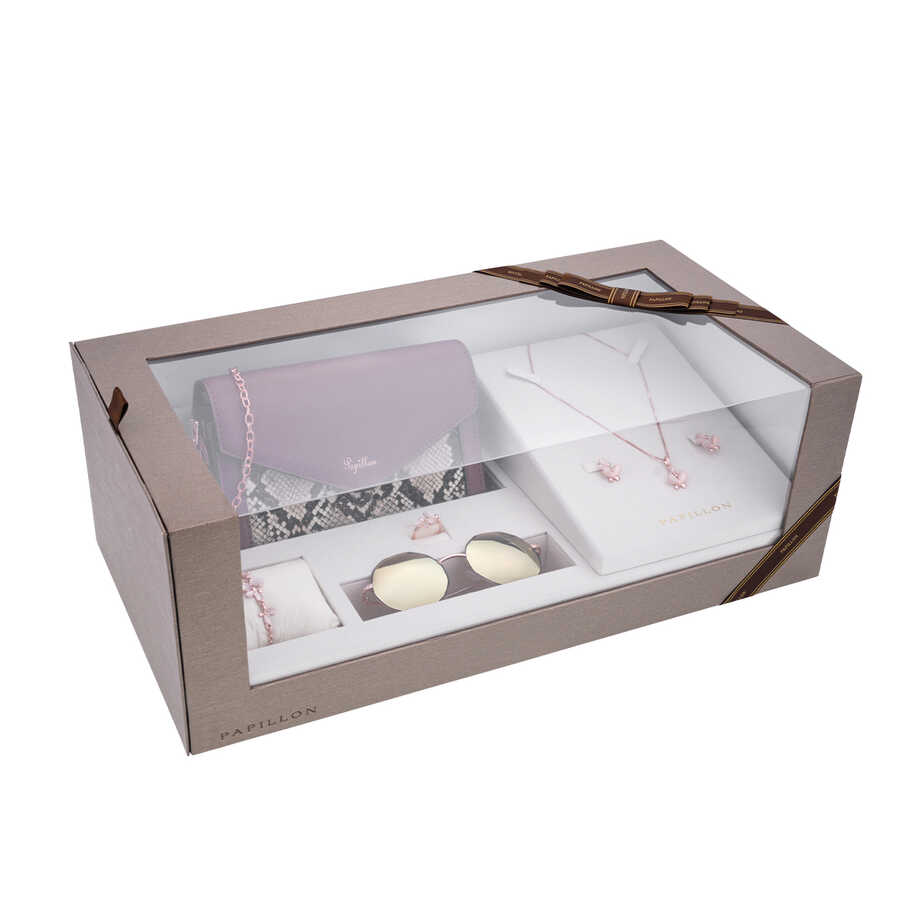 Papillon Accessories Gift Set Rose Gold 6 Pieces