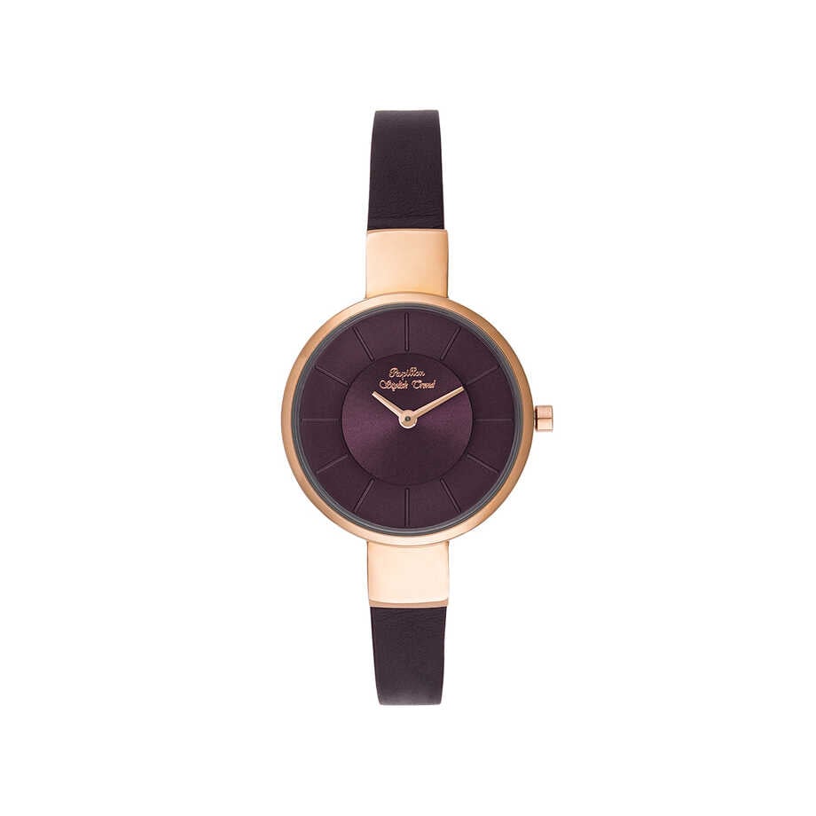 Leather PAPILLON Watch Rose Gold