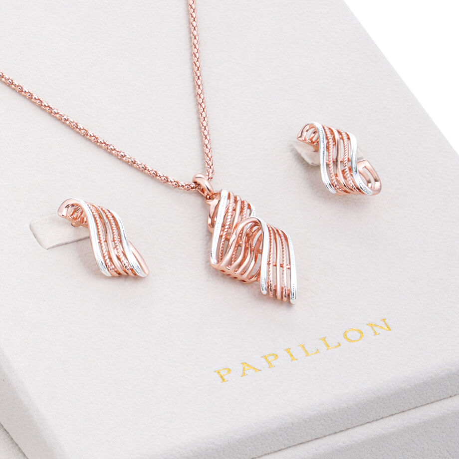 Papillon Accessories Gift Set Rose Gold 6 Pieces