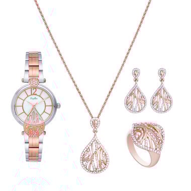 Papillon Accessories Gift Set Rose Gold 4 Pieces