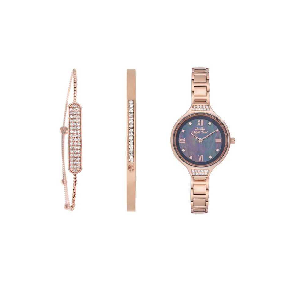 Papillon Accessories Gift Set Rose Gold 3 Pieces
