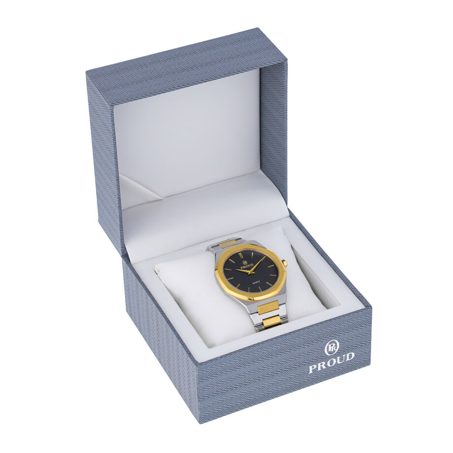 Proud Steel Gold With Silver Men&rsquo;s Watch - SM-21024
