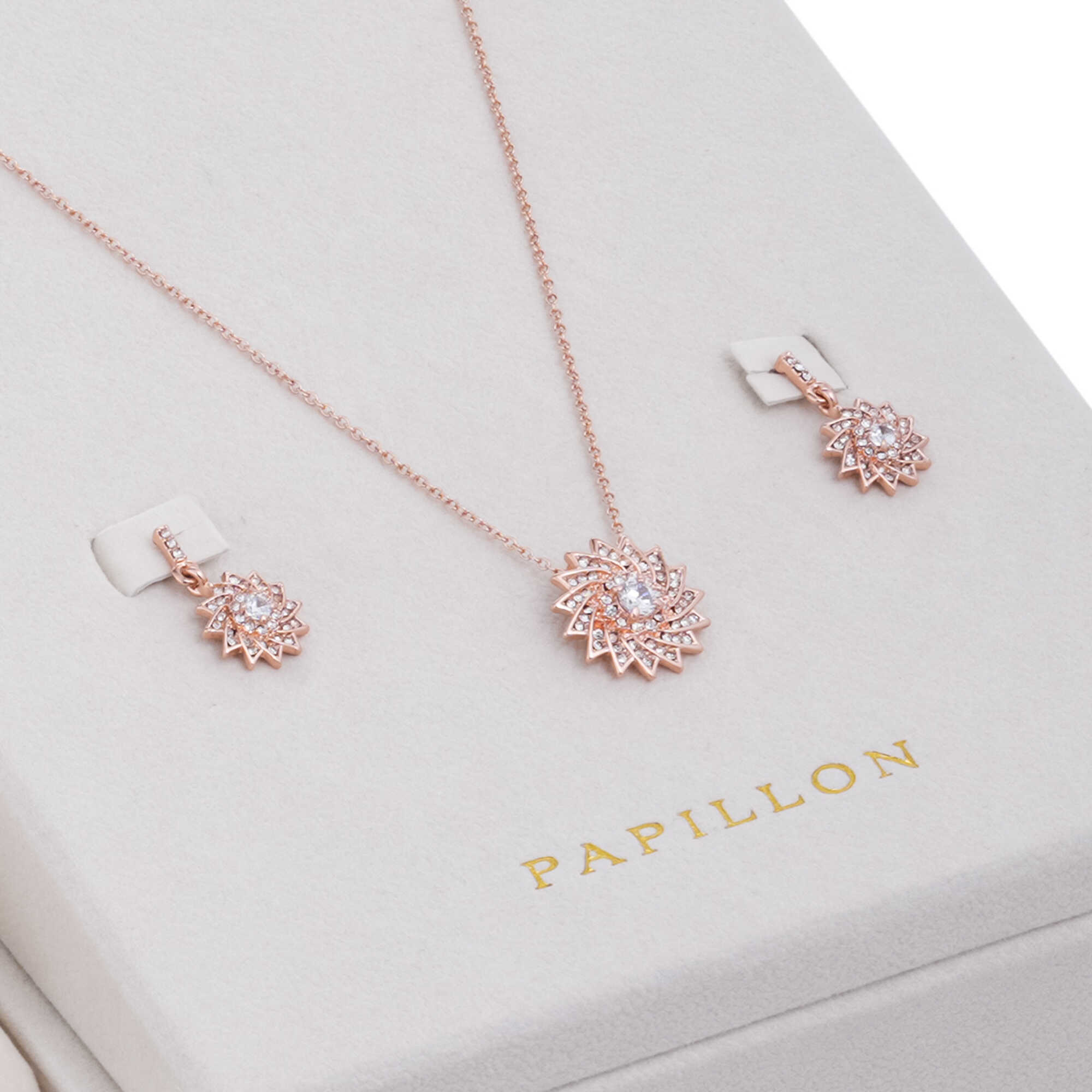 Papillon Accessories Gift Set Rose Gold 6 Pieces