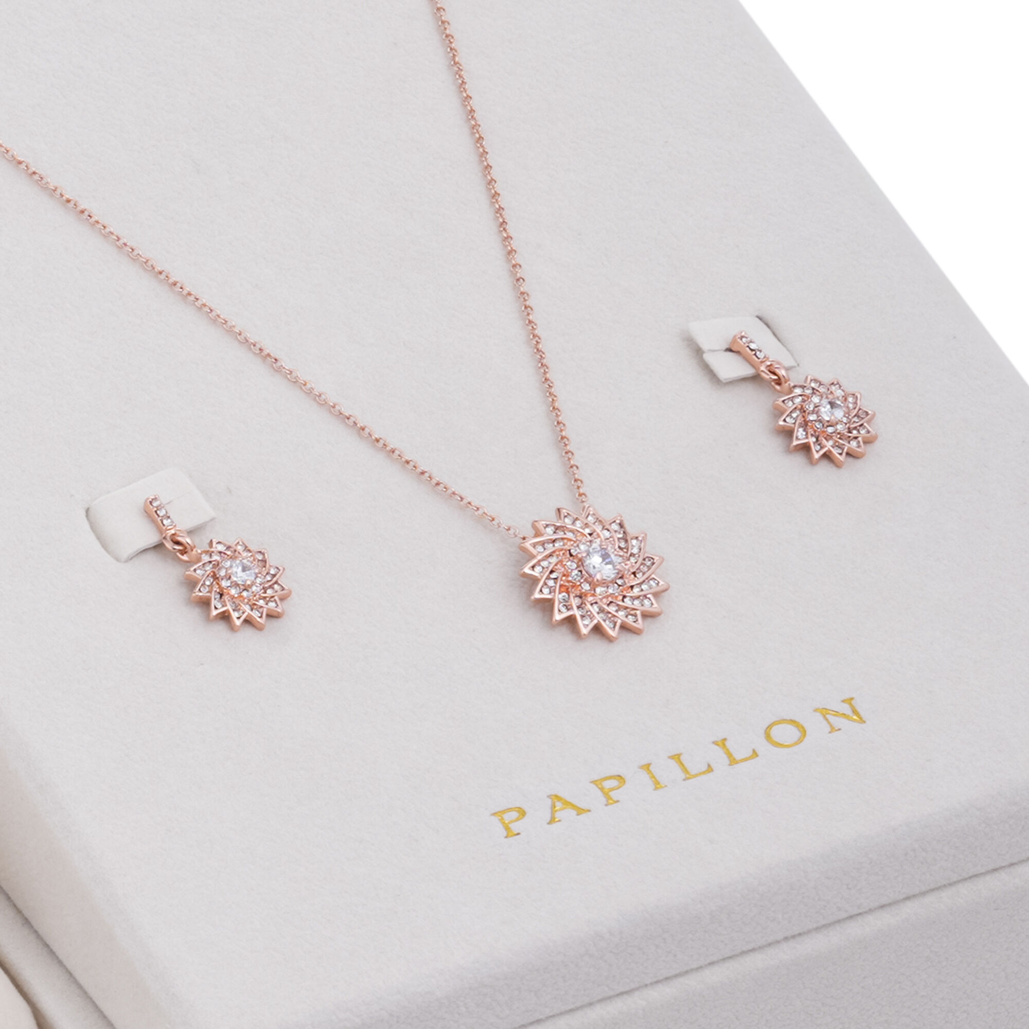 Papillon Accessories Gift Set Rose Gold 6 Pieces