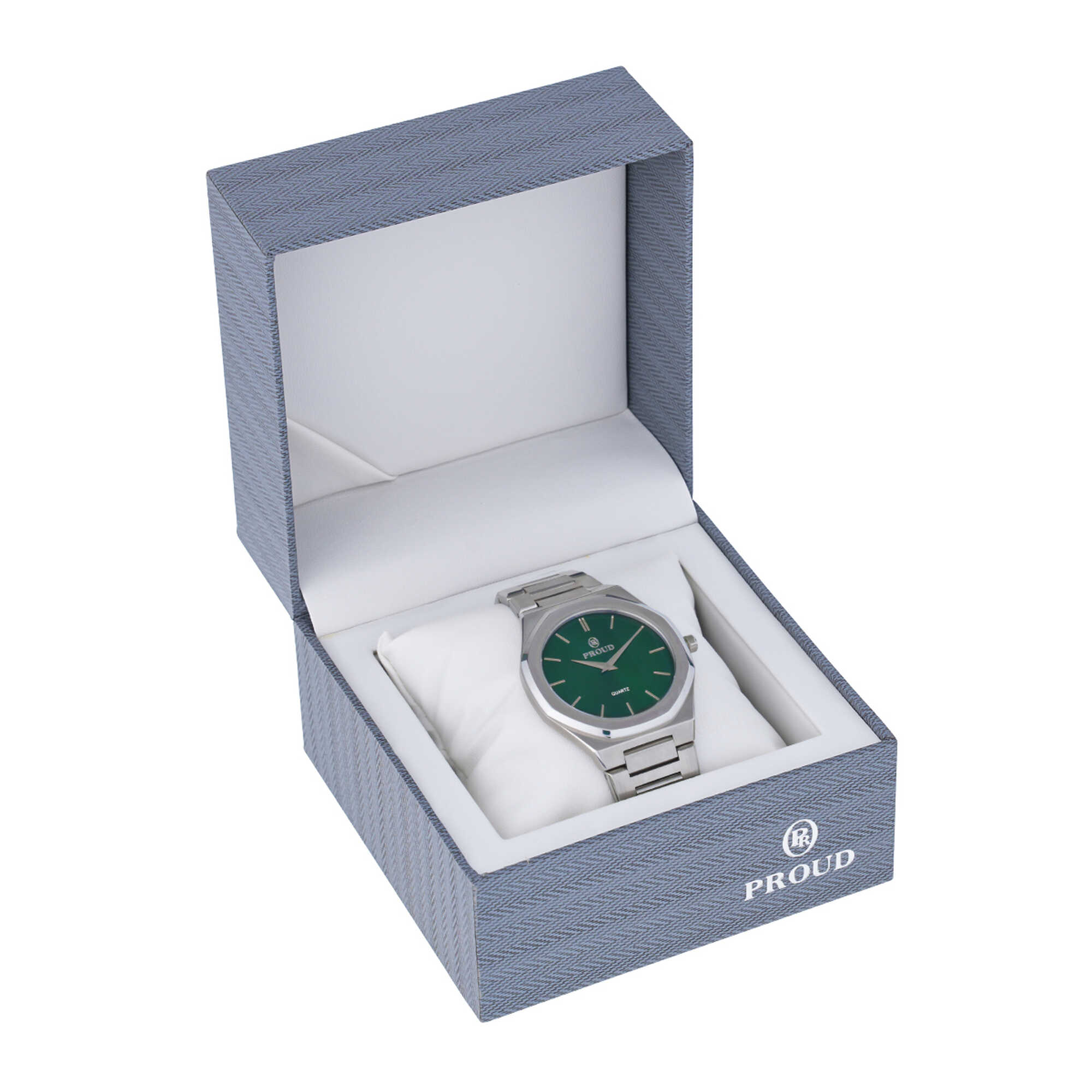 Proud Steel Watch Y21 (SM-21024-B) S-Green + Box