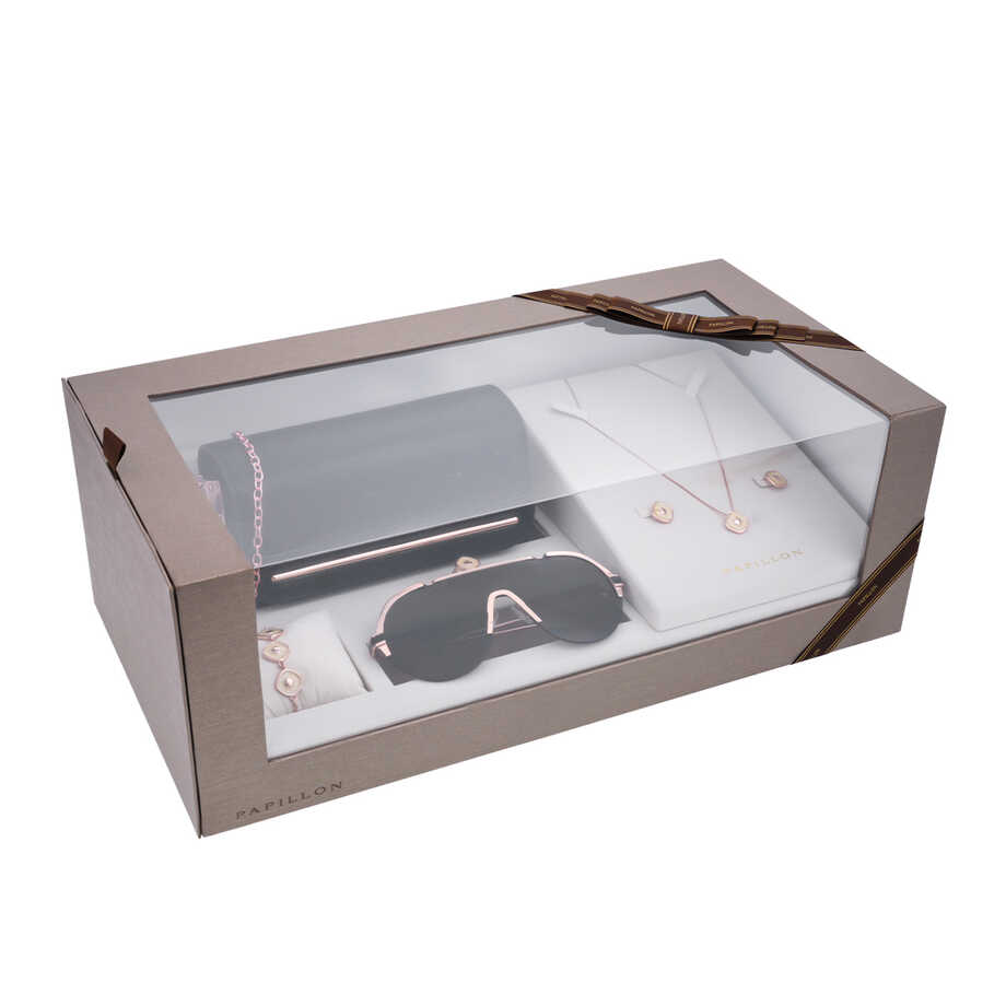 Papillon Accessories Gift Set Rose Gold 6 Pieces