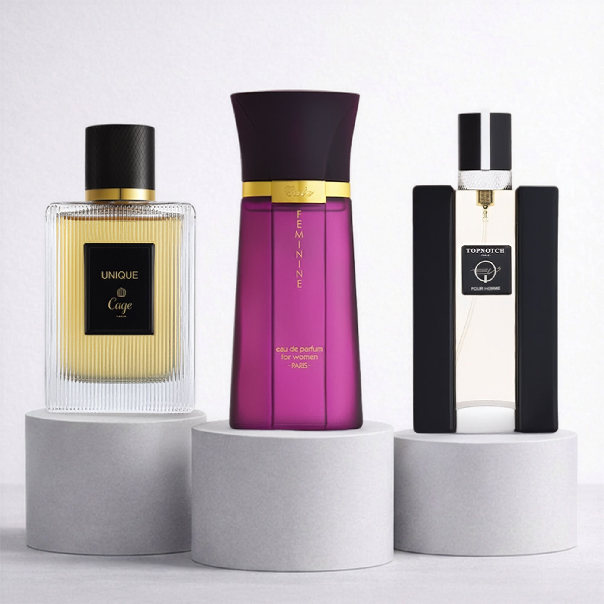 Signature Fragrance Collection (Unique for Men 100 ml &ndash; Cute for Women 150 ml &ndash; Top Notch for Men 120 ml)