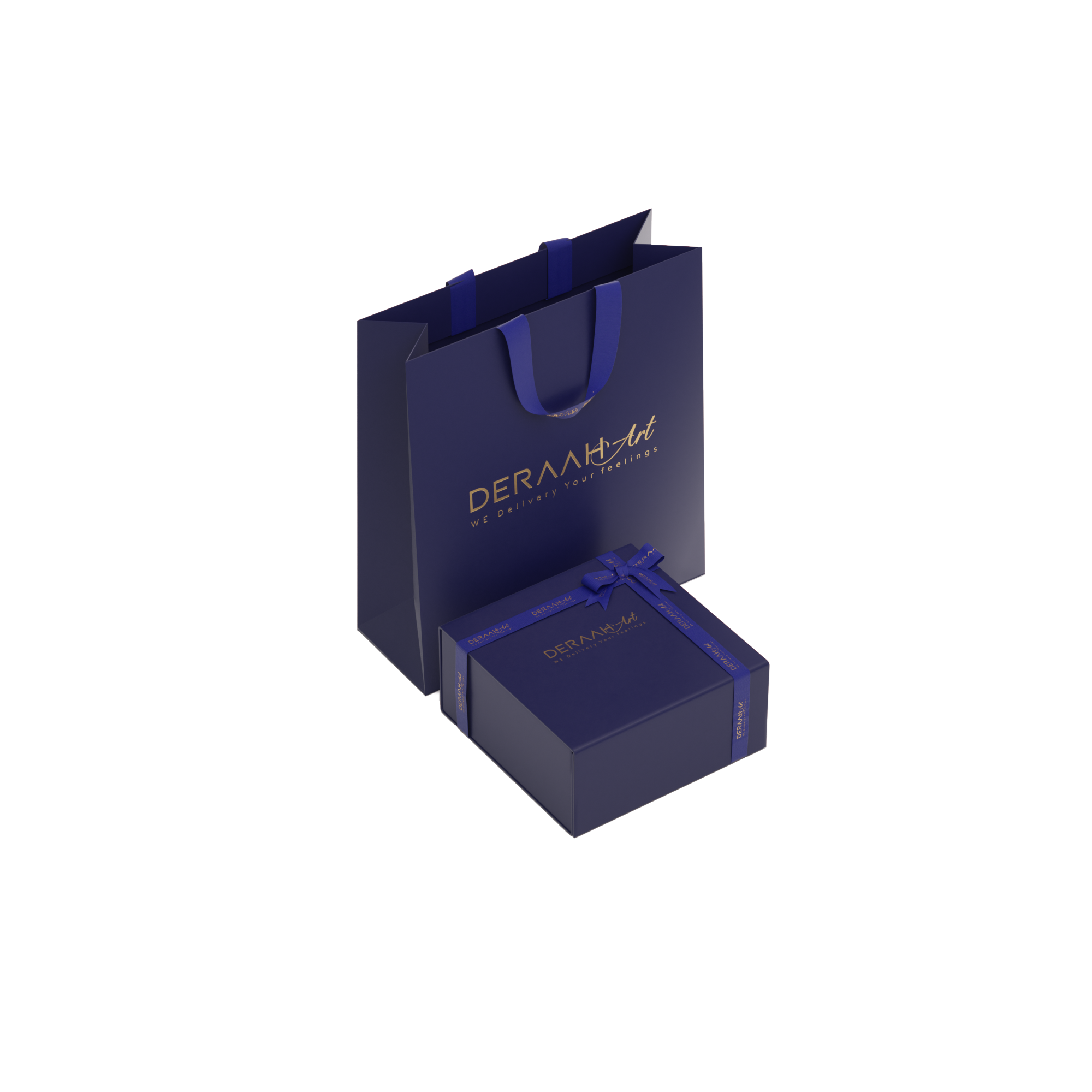 Small Deraah art  packaging set Blue