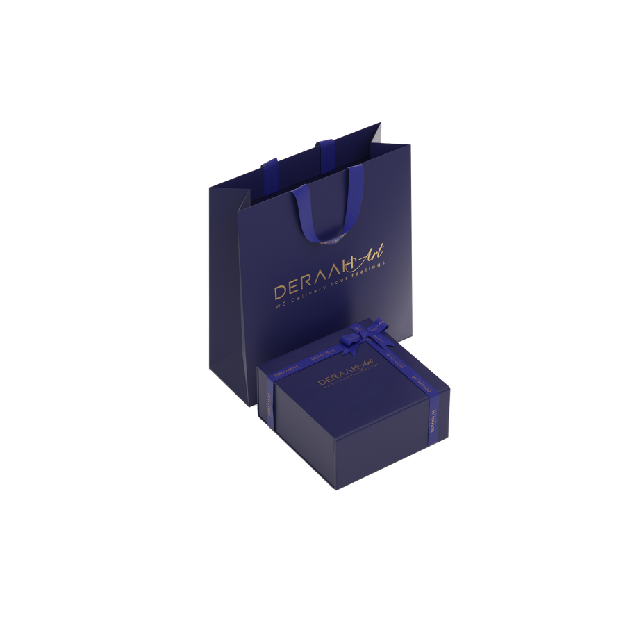 Small Deraah art  packaging set Blue