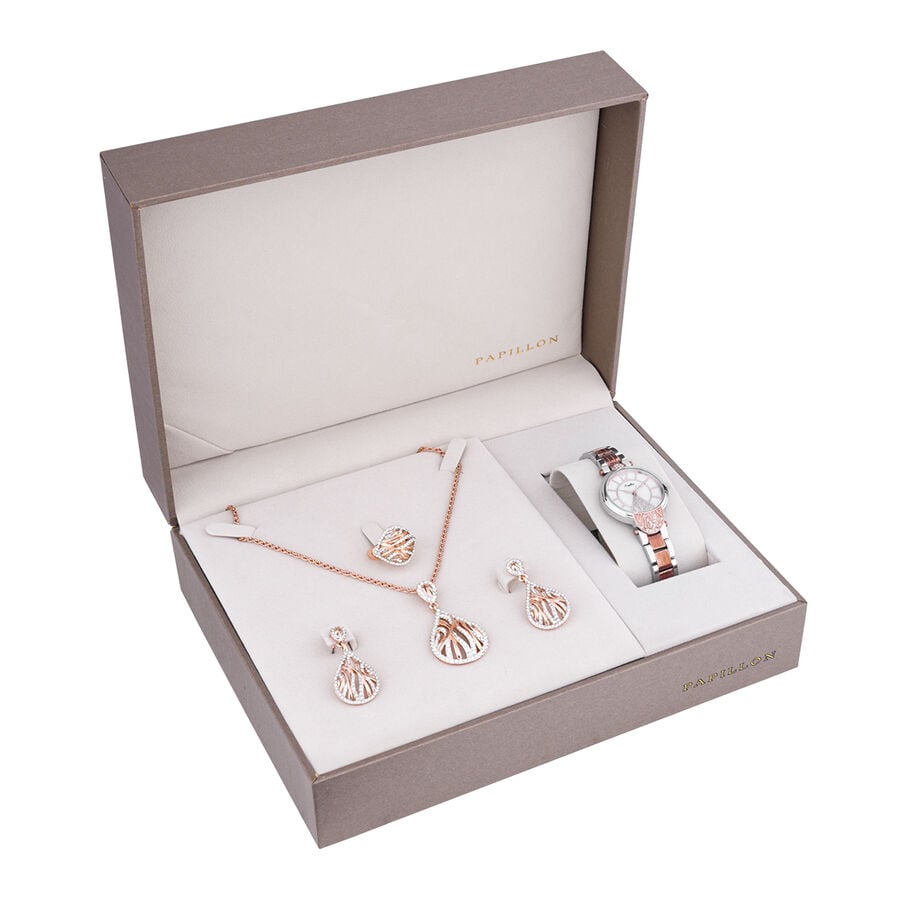 Papillon Accessories Gift Set Rose Gold 4 Pieces
