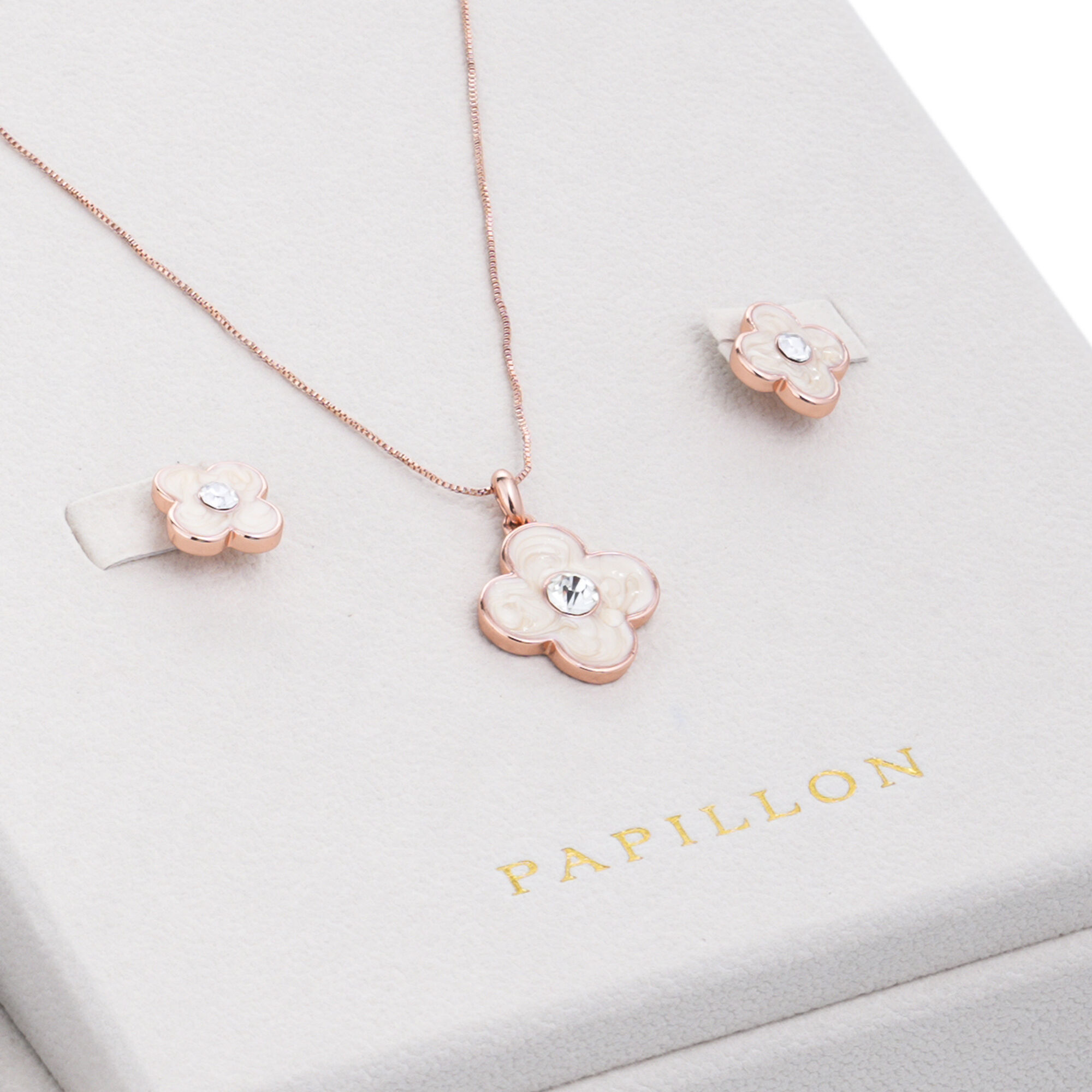 Papillon Accessories Gift Set Rose Gold 6 Pieces