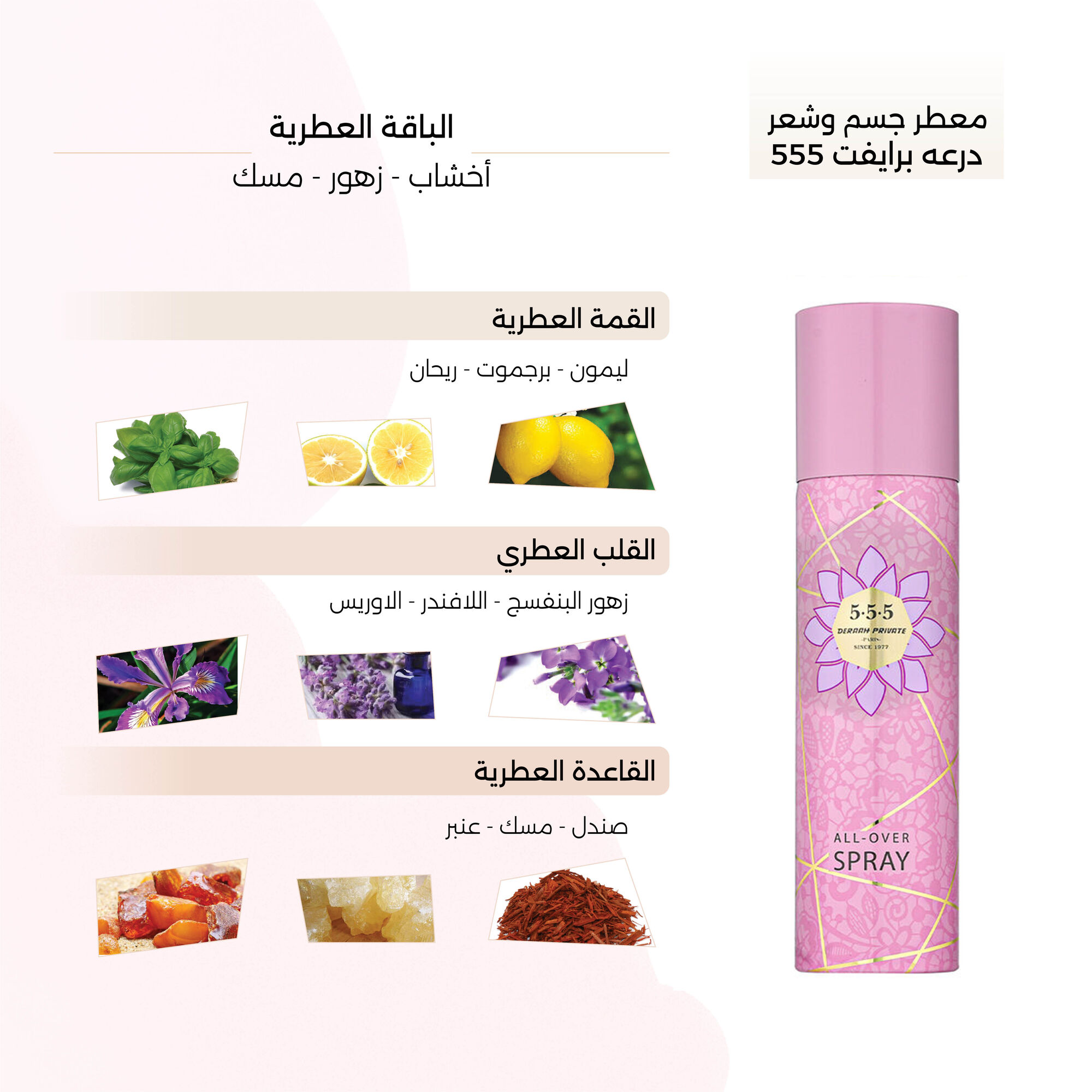 555 Body & Hair Mist by Private 150ml