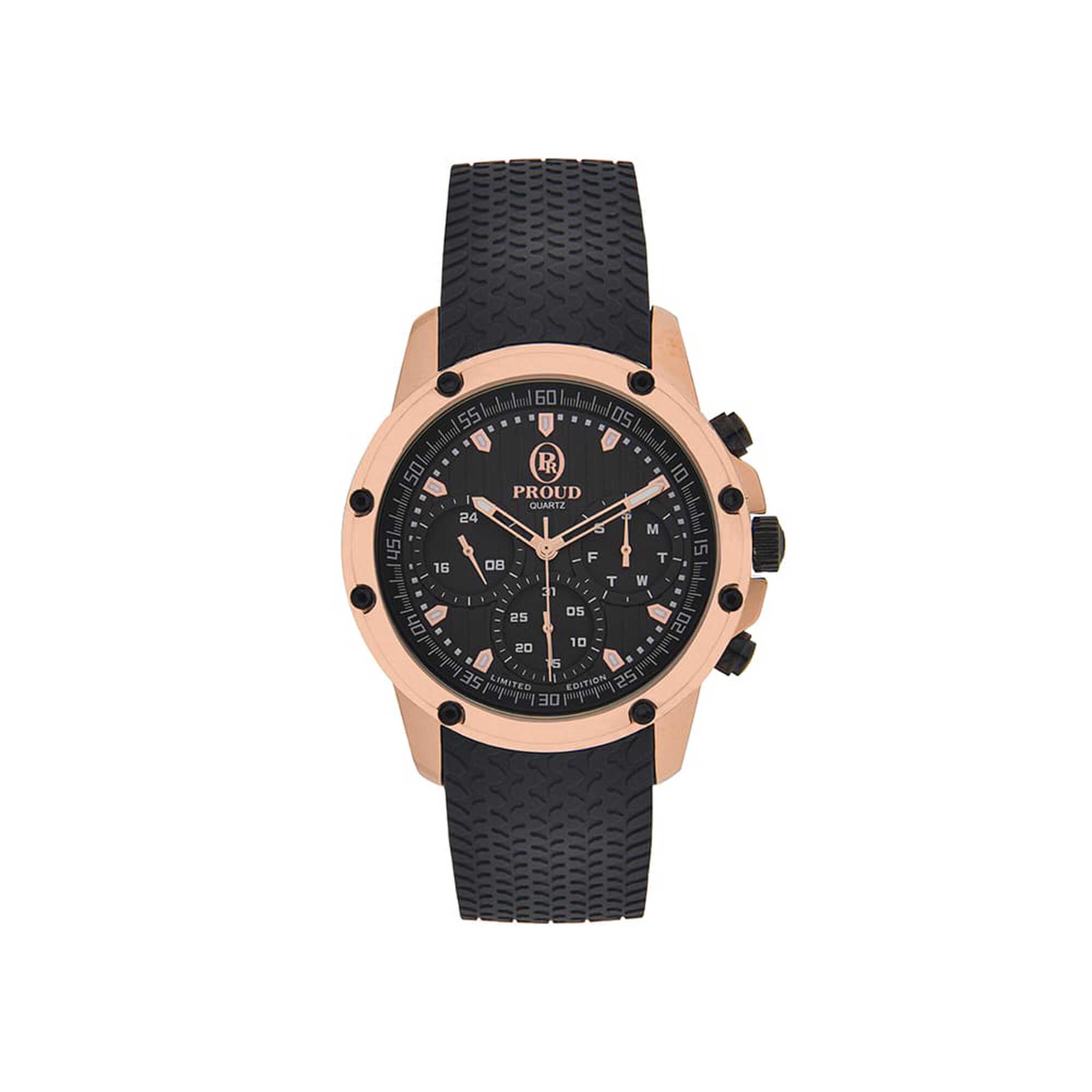 Proud Rubber Rose Gold Men&rsquo;s Watch - STF-19PR002