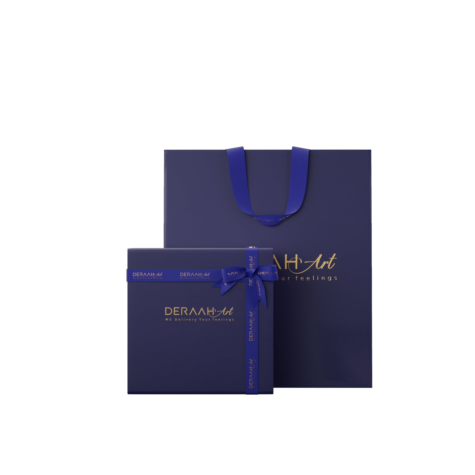 Small Deraah art  packaging set Blue