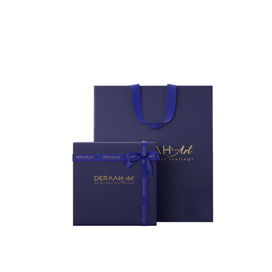Small Deraah art  packaging set Blue
