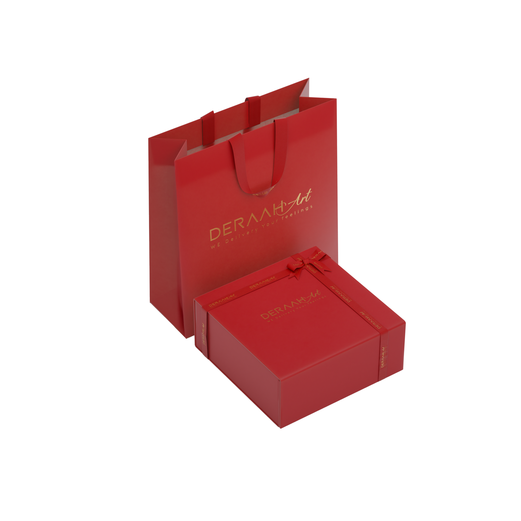 Medium Deraah Art Packaging Set Red