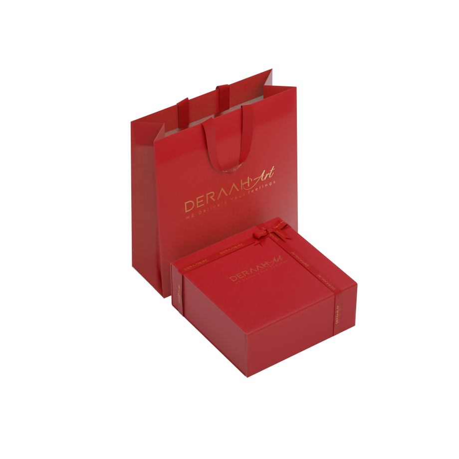 Medium Deraah Art Packaging Set Red