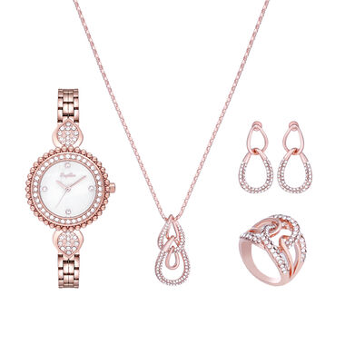 Papillon Accessories Gift Set Rose Gold 4 Pieces
