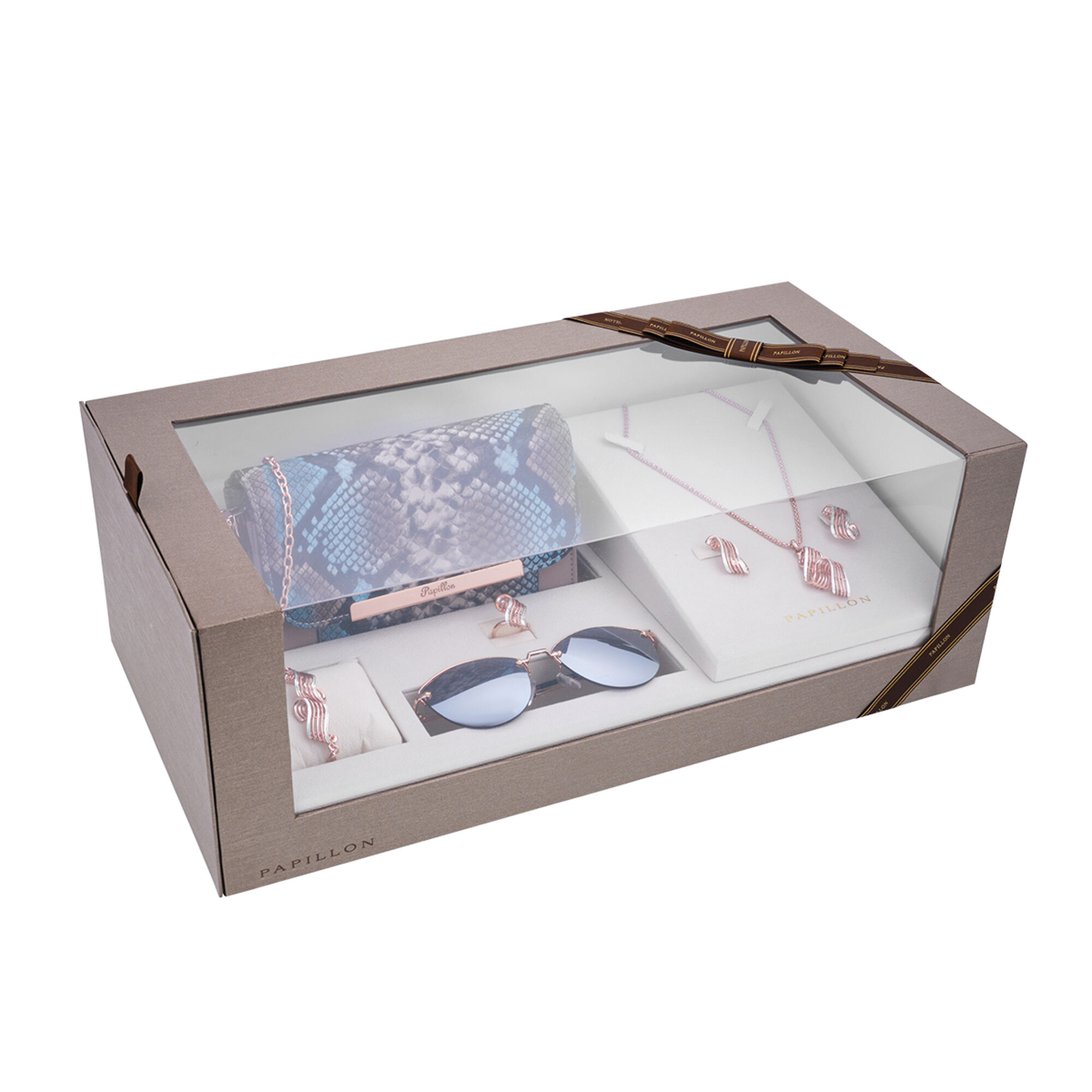 Papillon Accessories Gift Set Rose Gold 6 Pieces