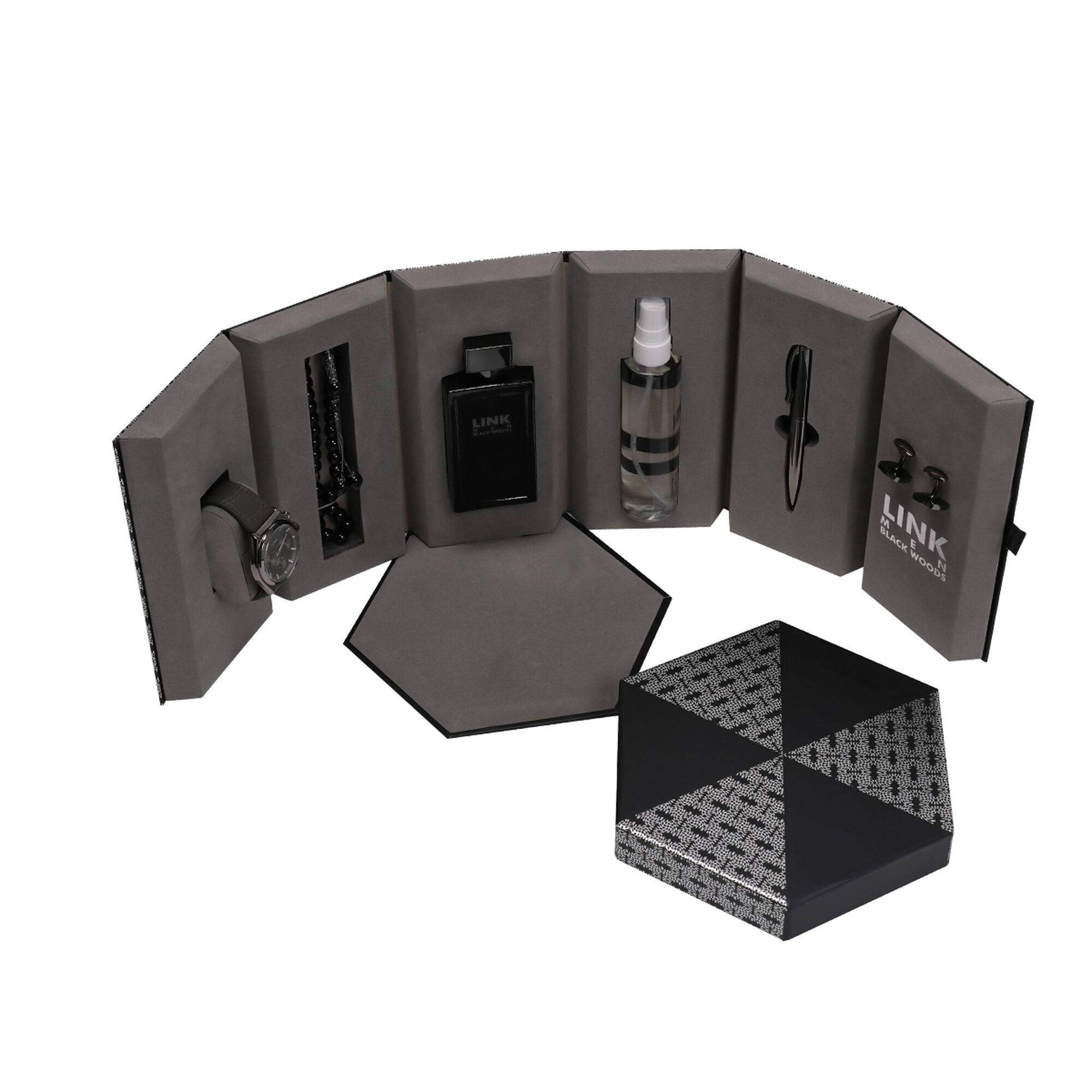 Black Link Men's accessories gift set