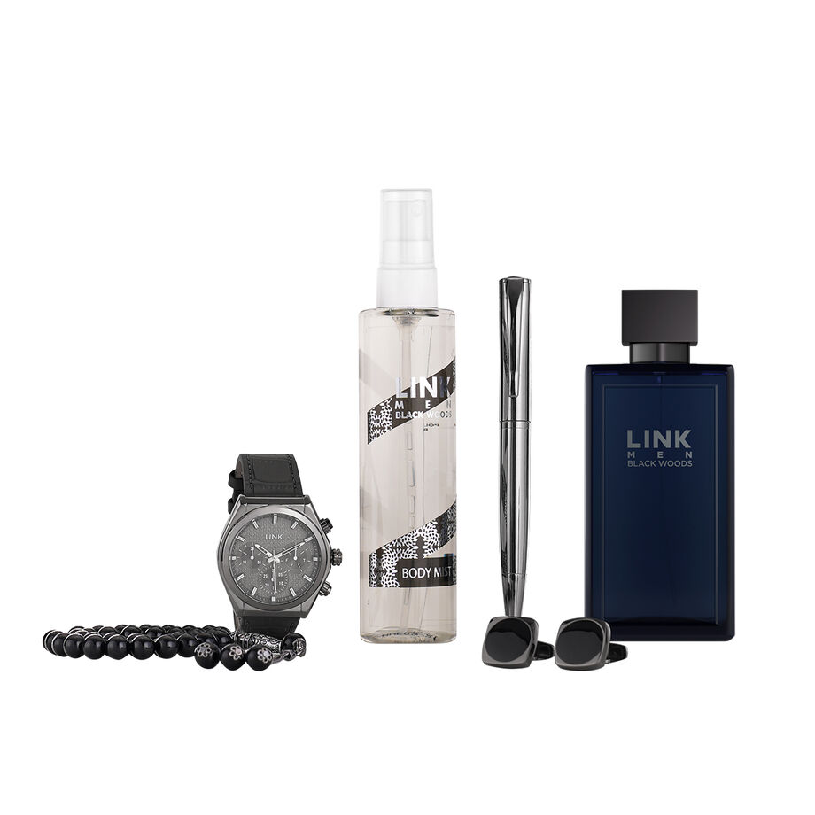 Black Link Men's accessories gift set
