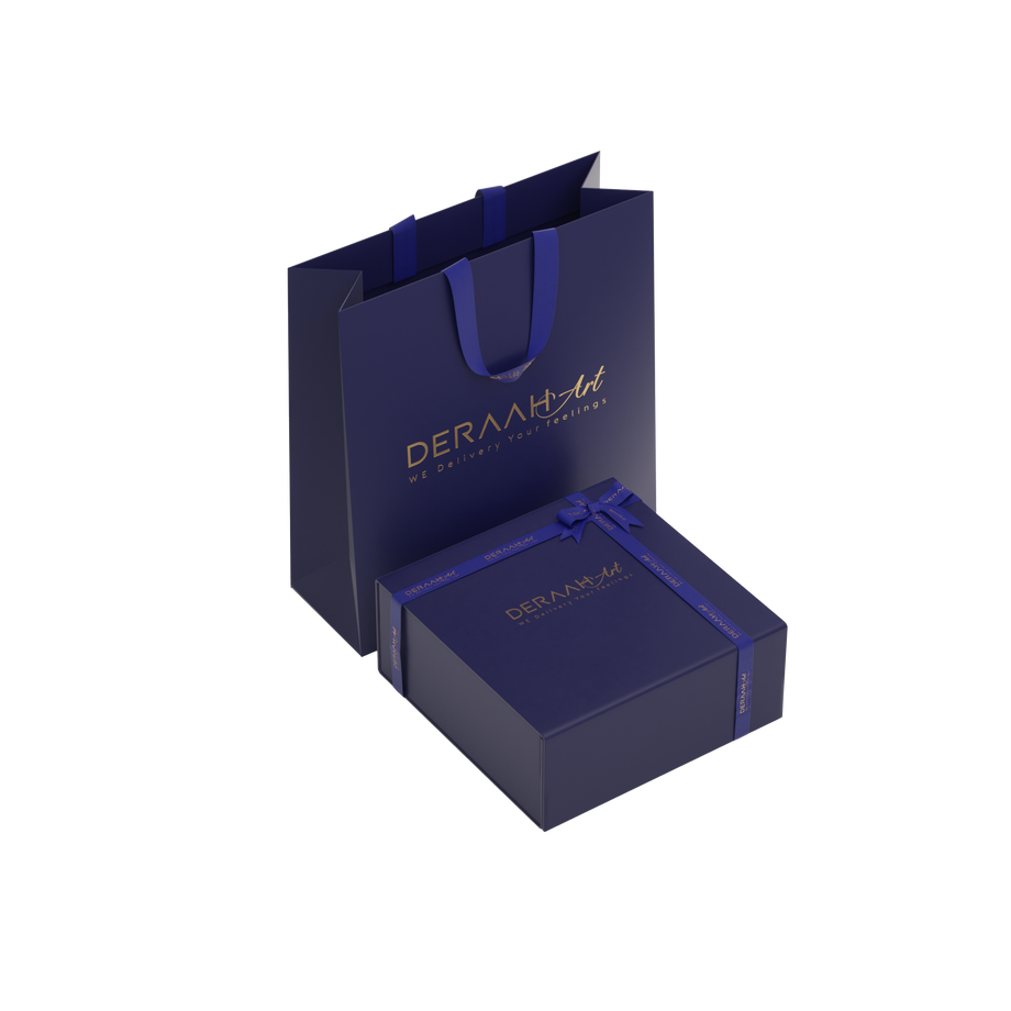 Medium Deraah Art Packaging Set Blue